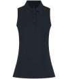 H477 Henbury Ladies Sleeveless Coolplus® Polo Shirt Navy colour image